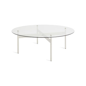 Flume Round Coffee Table Coffee Tables BluDot Putty 