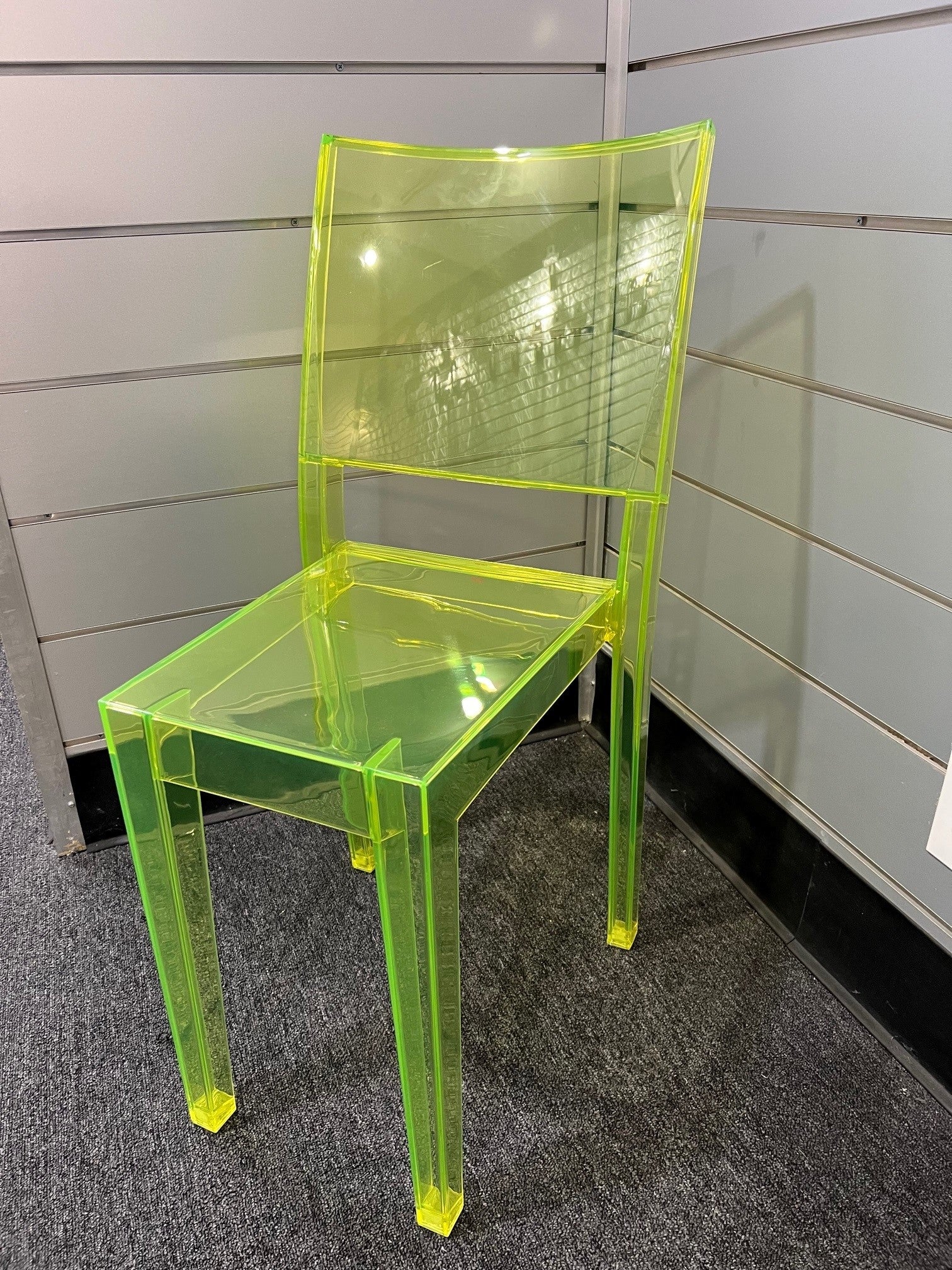 La Marie Side Chair ***Floor Sample*** Fluorescent Green Side/Dining Kartell 