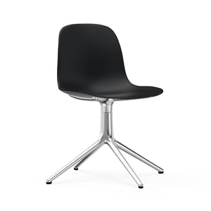 Form 4-Legged Swivel Chair Chairs Normann Copenhagen Aluminum Black 