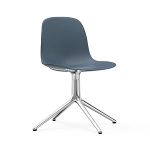 Form 4-Legged Swivel Chair Chairs Normann Copenhagen Aluminum Blue 