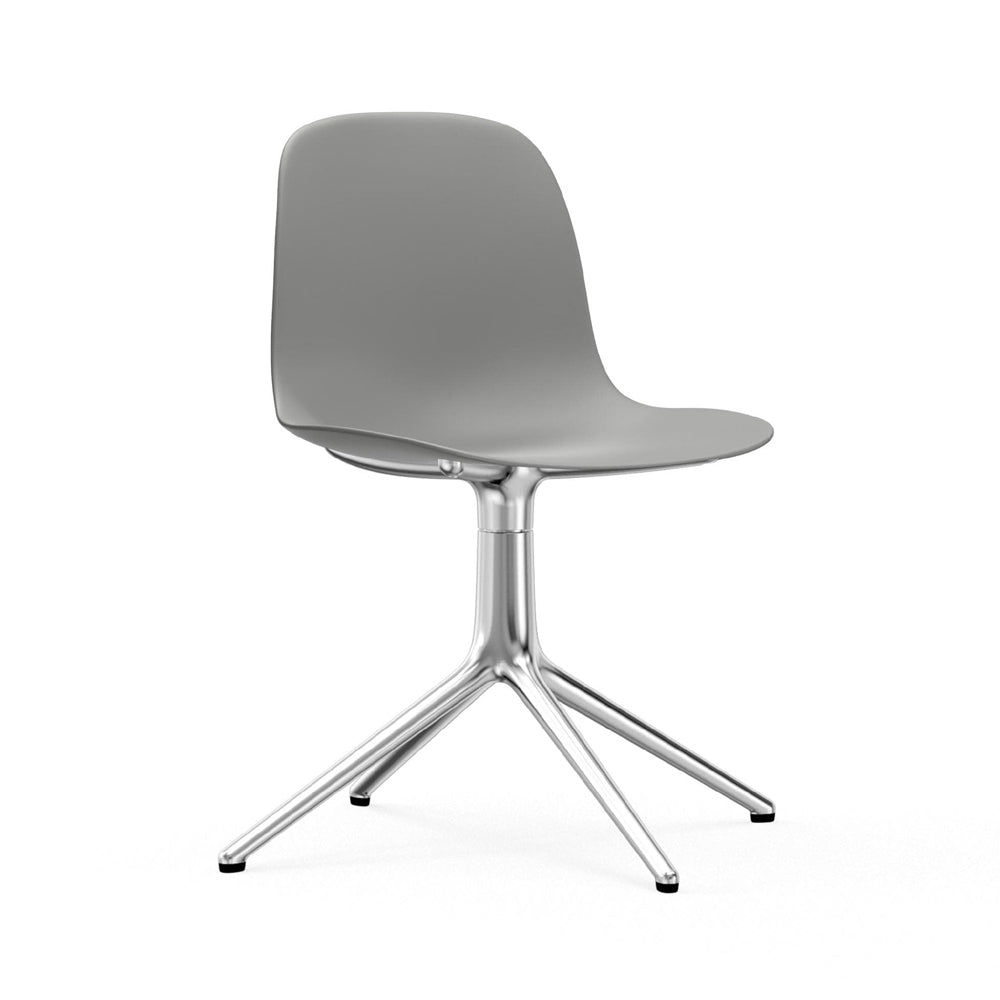 Form 4-Legged Swivel Chair Chairs Normann Copenhagen Aluminum Grey 