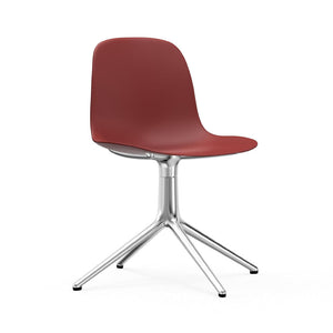 Form 4-Legged Swivel Chair Chairs Normann Copenhagen Aluminum Red 