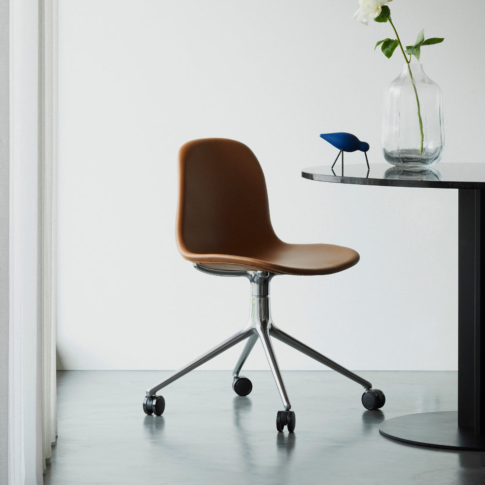 Form 4-Wheels Swivel Chair Full Upholstered Chairs Normann Copenhagen 