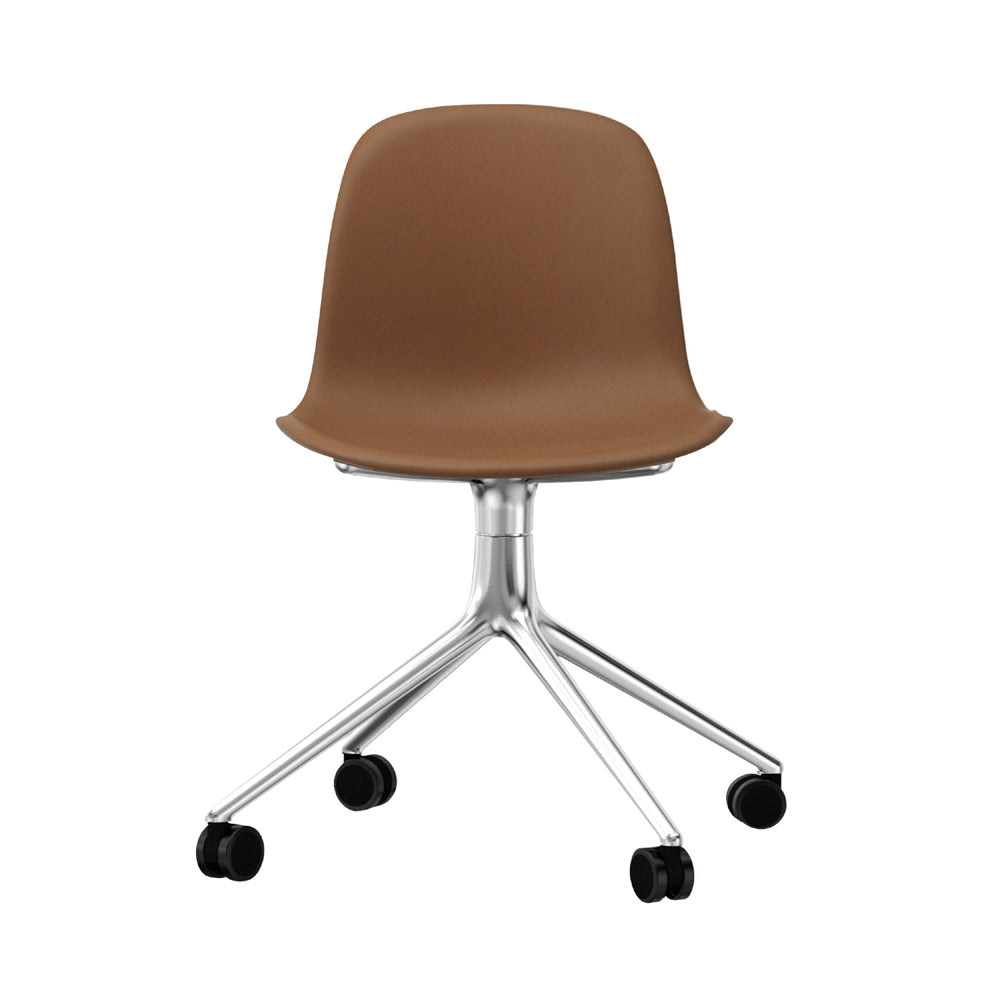 Form 4-Wheels Swivel Chair Full Upholstered Chairs Normann Copenhagen 