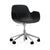 Form Armchair Swivel 5W Gaslift Chairs Normann Copenhagen Aluminum Black 