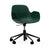 Form Armchair Swivel 5W Gaslift Chairs Normann Copenhagen Black Aluminum Green 