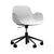 Form Armchair Swivel 5W Gaslift Chairs Normann Copenhagen Black Aluminum White 