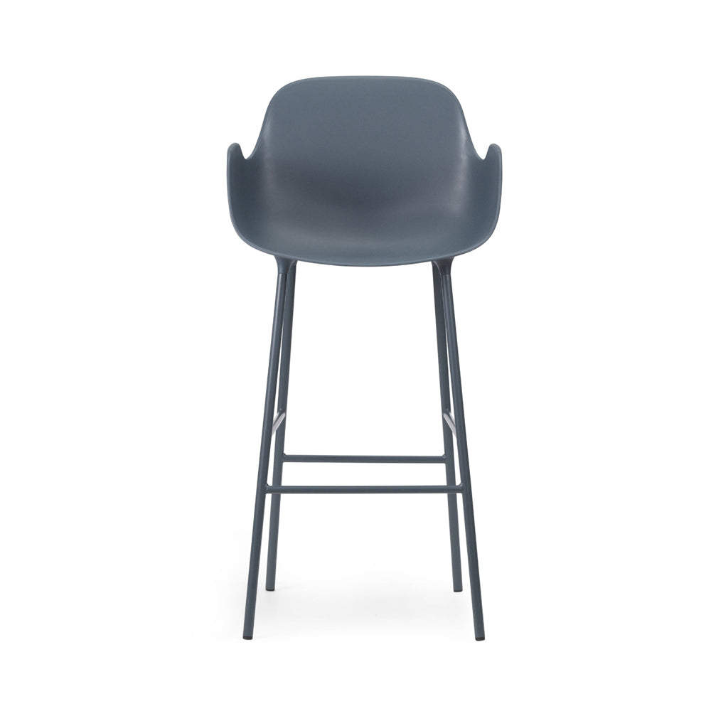 Form Bar/Counter Armchair Chairs Normann Copenhagen 29.5" Bar Blue 