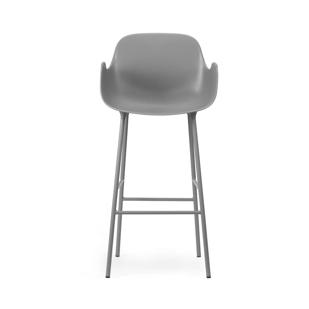 Form Bar/Counter Armchair Chairs Normann Copenhagen 29.5&quot; Bar Grey 