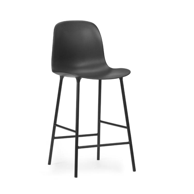 Form Bar Chair Chairs Normann Copenhagen 25.6&quot; Counter Black 