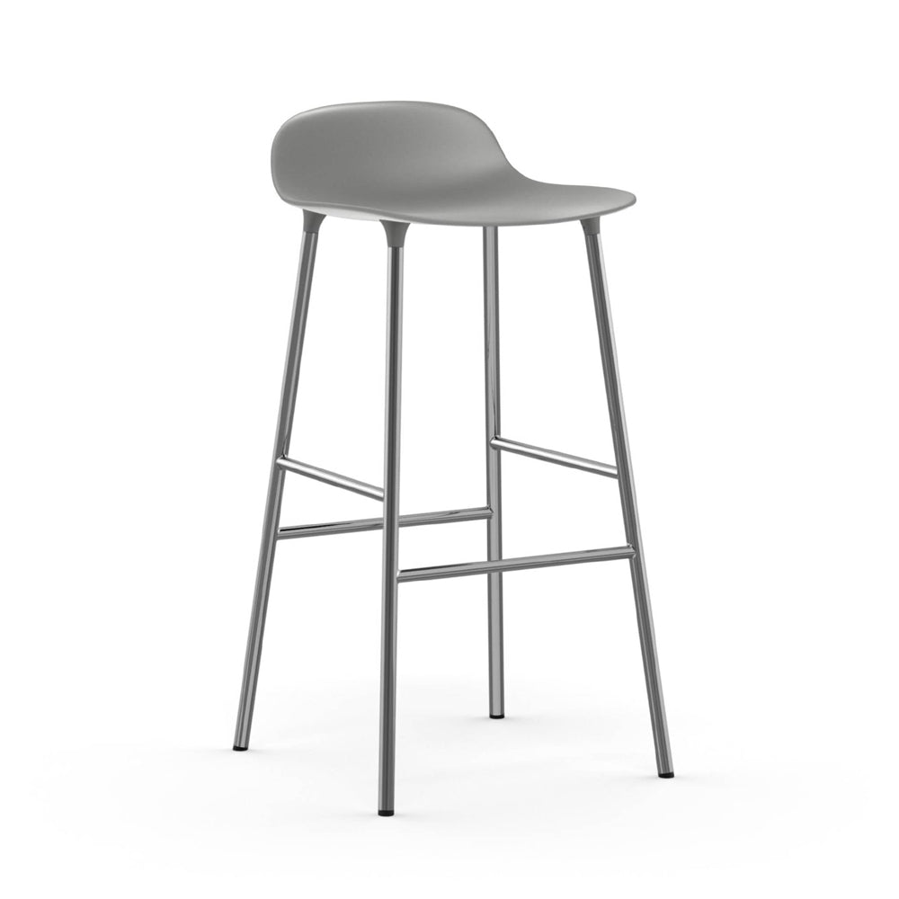 Form Bar/Counter Stool Stools Normann Copenhagen Counter Height: 25.5" Grey Chrome