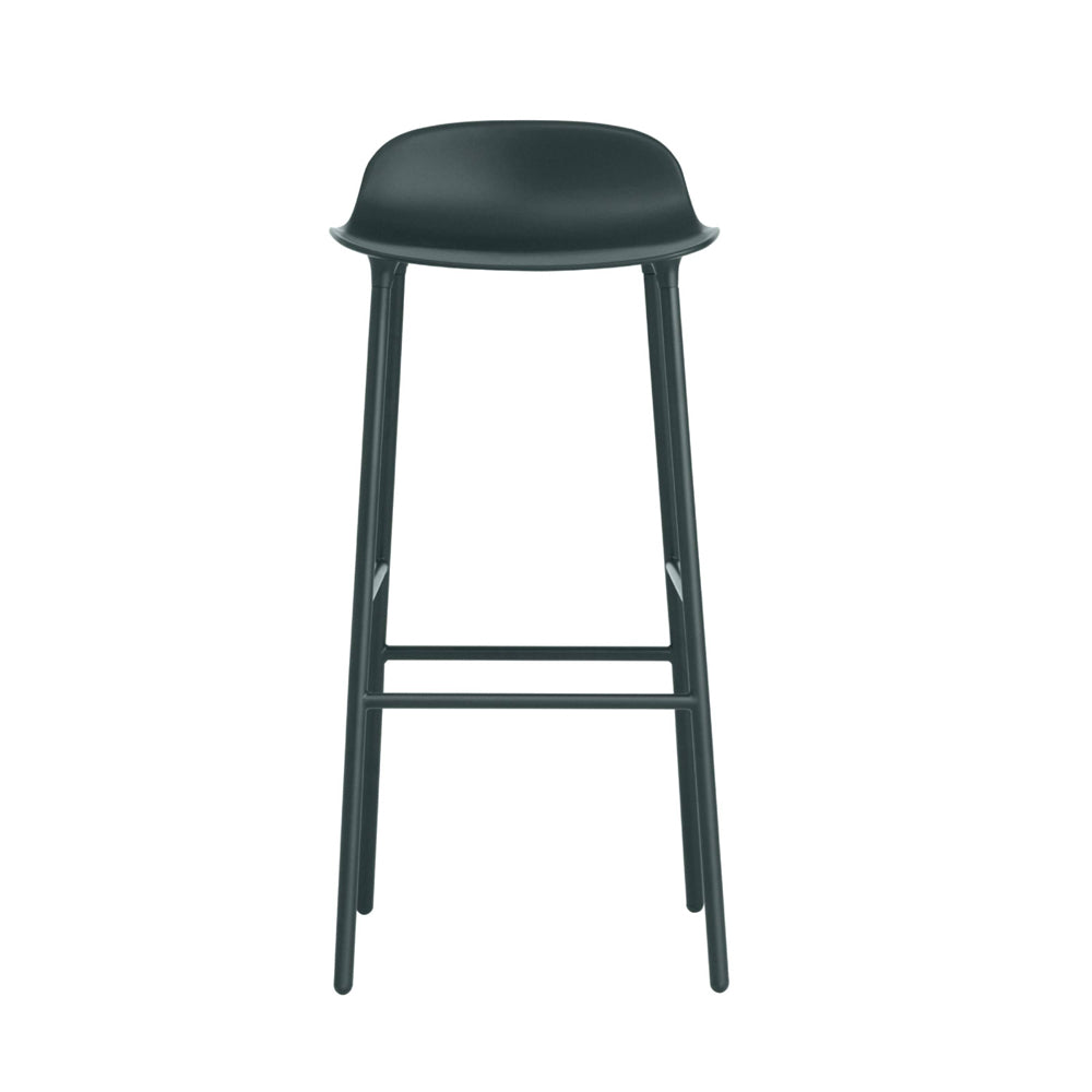 Form Bar/Counter Stool Stools Normann Copenhagen Bar Height: 29.5" Green Steel