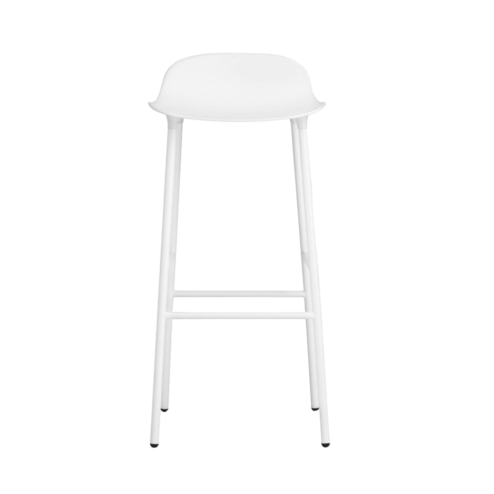 Form Bar/Counter Stool Stools Normann Copenhagen Bar Height: 29.5" White Steel