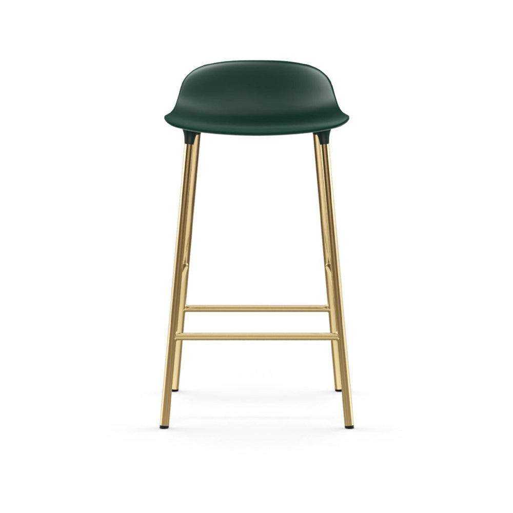 Form Bar/Counter Stool Stools Normann Copenhagen Counter Height: 25.5" Green Brass +$105.00