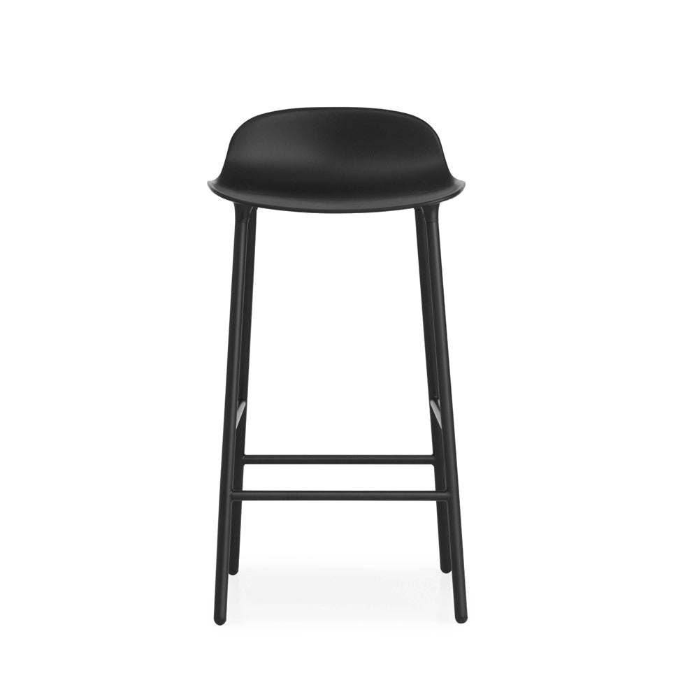 Form Bar/Counter Stool Stools Normann Copenhagen Counter Height: 25.5" Black Steel