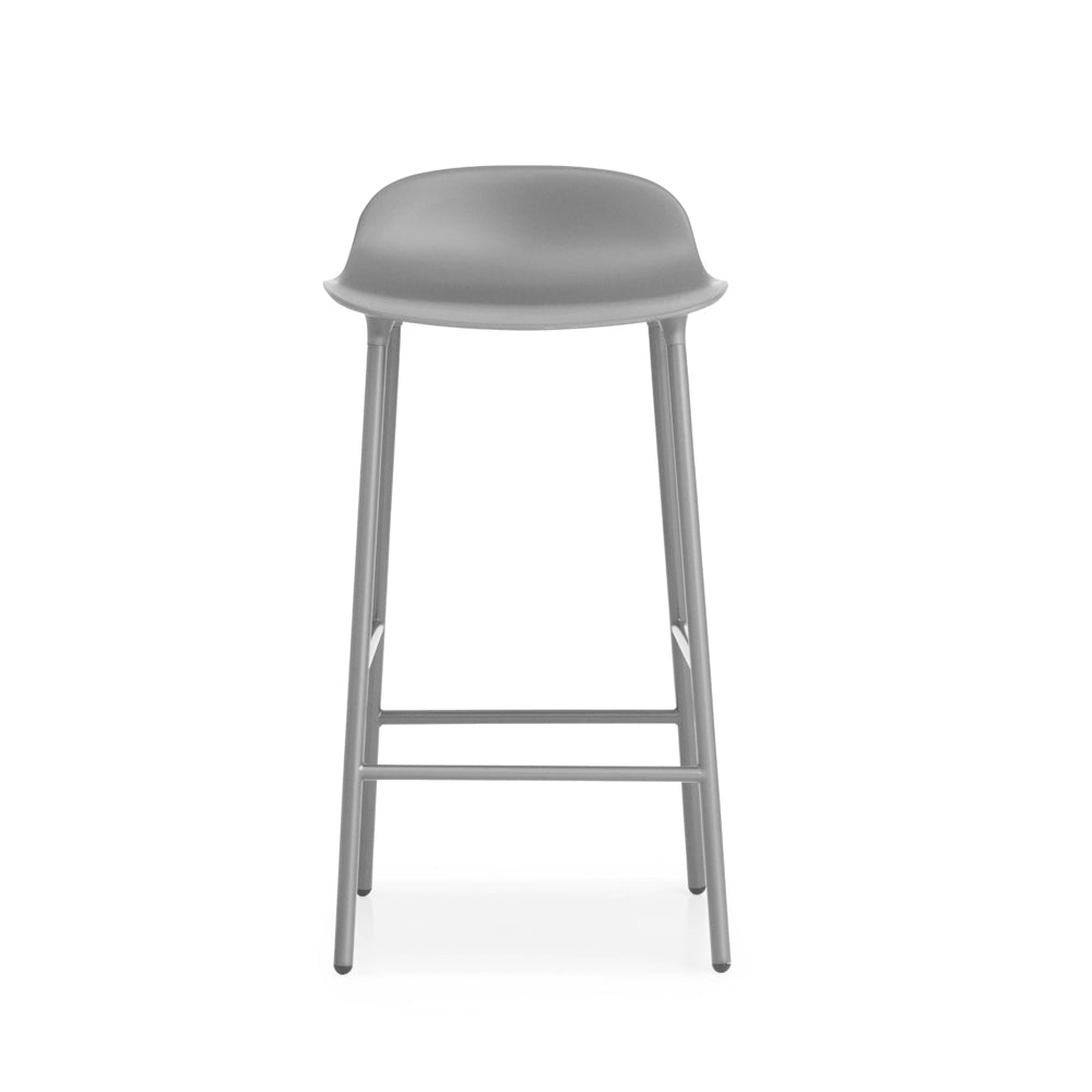 Form Bar/Counter Stool Stools Normann Copenhagen Counter Height: 25.5&quot; Grey Steel