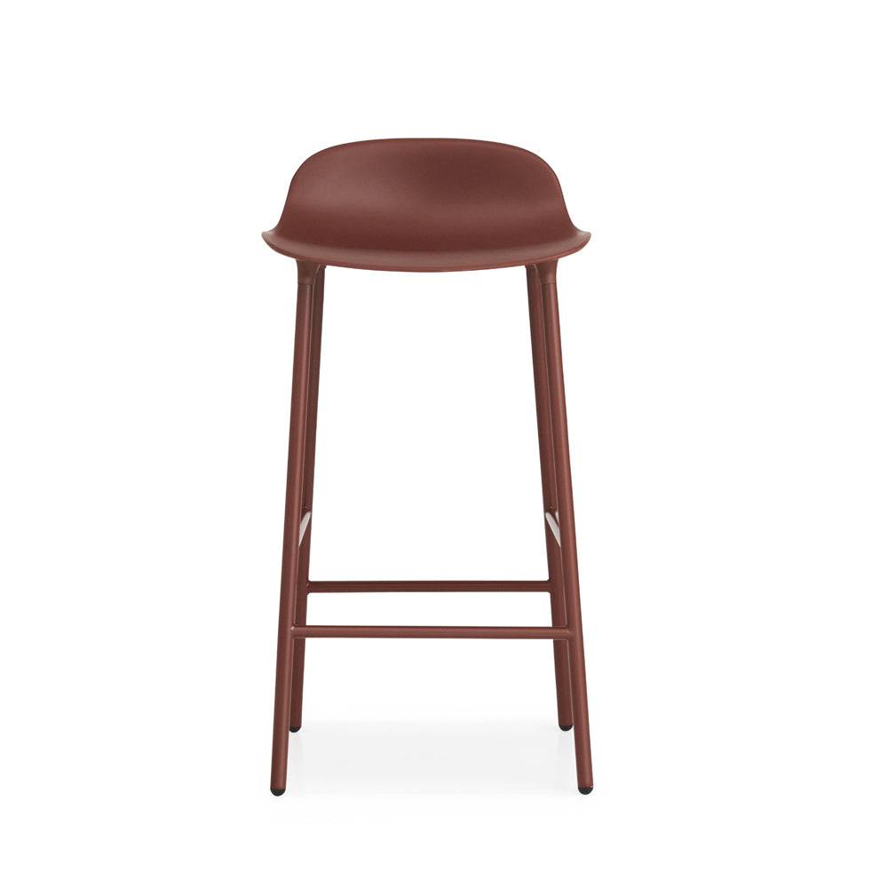 Form Bar/Counter Stool Stools Normann Copenhagen Counter Height: 25.5" Red Steel