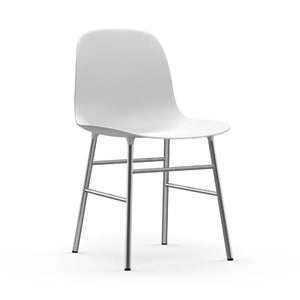 Form Chair Chairs Normann Copenhagen Chrome White 