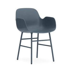 Form Armchair Chairs Normann Copenhagen Steel Blue 