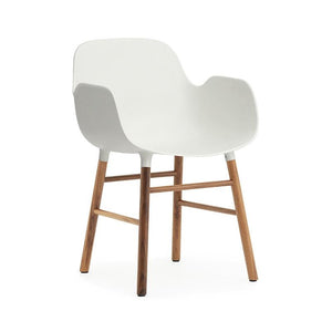 Form Wood Base Armchair Chairs Normann Copenhagen Walnut + $60.00 White 