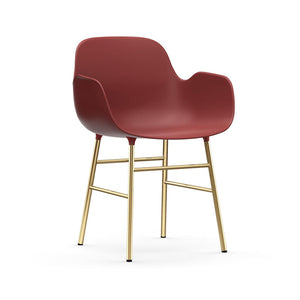 Form Armchair Chairs Normann Copenhagen Brass +$105.00 Red 
