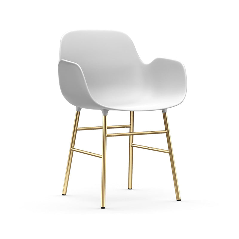 Form Armchair Chairs Normann Copenhagen Brass +$105.00 White 