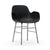 Form Armchair Chairs Normann Copenhagen Chrome Black 