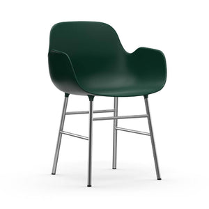 Form Armchair Chairs Normann Copenhagen Chrome Green 