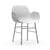 Form Armchair Chairs Normann Copenhagen Chrome White 