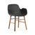 Form Wood Base Armchair Chairs Normann Copenhagen Walnut + $60.00 Black 