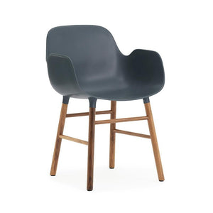 Form Wood Base Armchair Chairs Normann Copenhagen Walnut + $60.00 Blue 