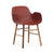 Form Wood Base Armchair Chairs Normann Copenhagen Walnut + $60.00 Red 