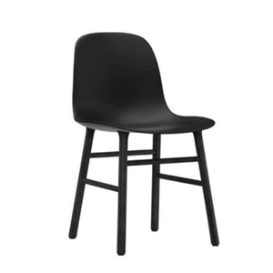 Form Wood Base Chair Chairs Normann Copenhagen Black Lacquered Wood Black 