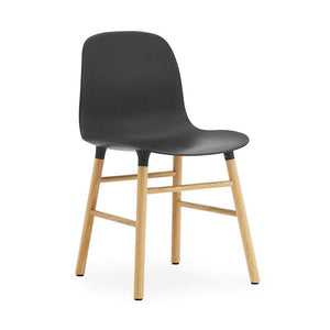 Form Wood Base Chair Chairs Normann Copenhagen Oak Black 