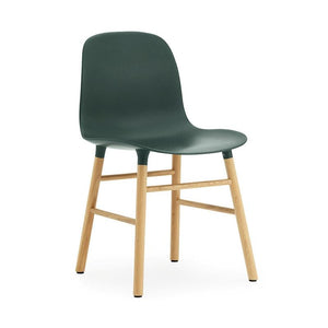 Form Wood Base Chair Chairs Normann Copenhagen Oak Green 