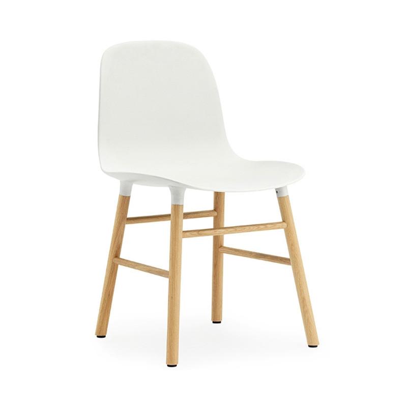 Form Wood Base Chair Chairs Normann Copenhagen Oak White 