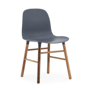 Form Wood Base Chair Chairs Normann Copenhagen Walnut + $85.00 Blue 