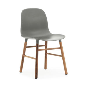 Form Wood Base Chair Chairs Normann Copenhagen Walnut + $85.00 Grey 