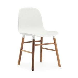 Form Wood Base Chair Chairs Normann Copenhagen Walnut + $85.00 White 