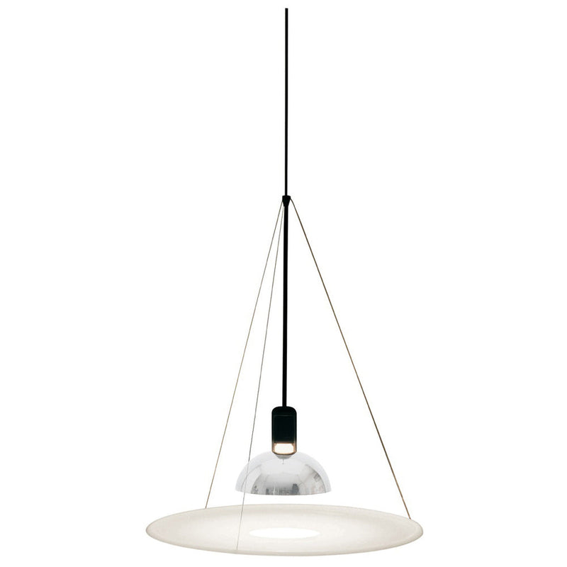 Frisbi Suspension Lamp Pendant Lights Flos Polished Nickel 