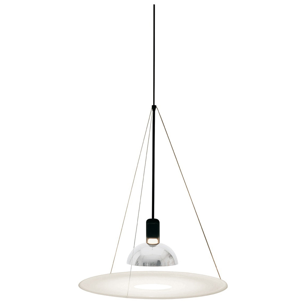 Frisbi Suspension Lamp Pendant Lights Flos Polished Nickel 