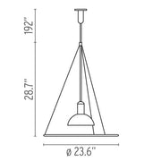 Frisbi Suspension Lamp Pendant Lights Flos 