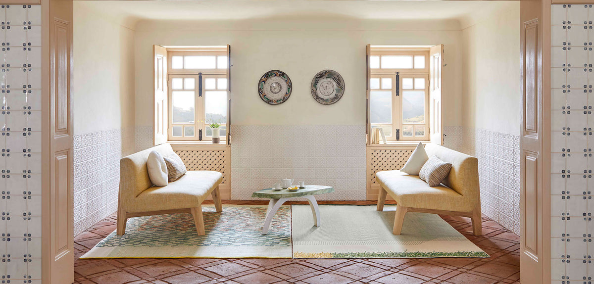 Backstitch Busy Rug Rug Gan 