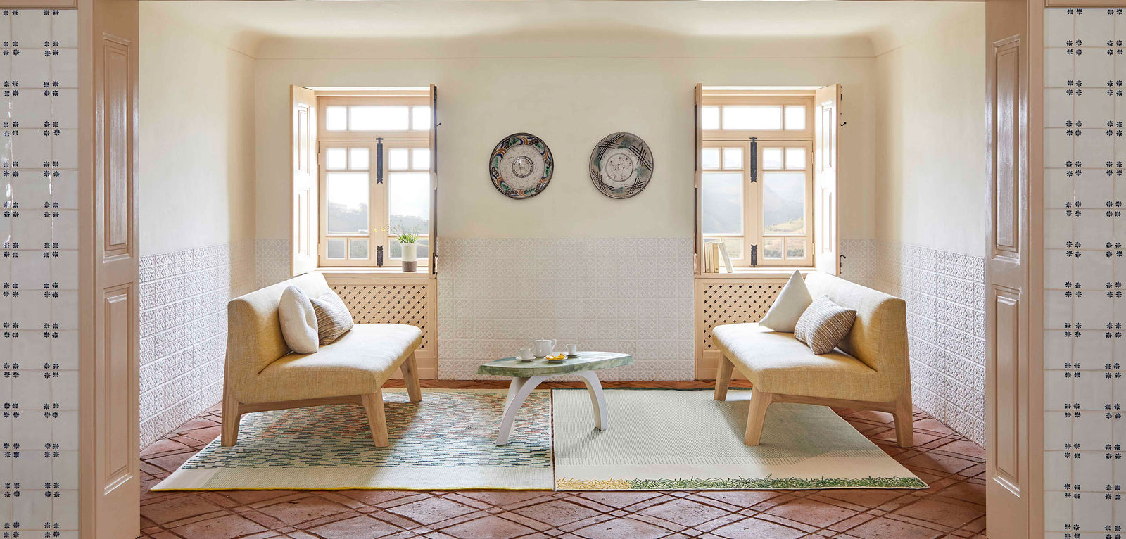 Backstitch Busy Rug Rug Gan 