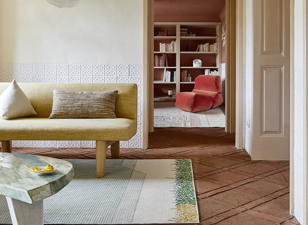 Backstitch Busy Rug Rug Gan 