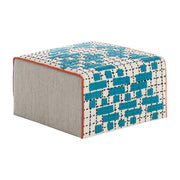 Bandas Small Pouf Pouf Gan C Turquoise 