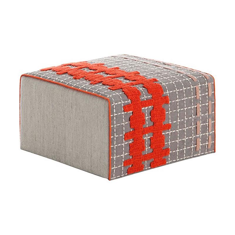 Bandas Small Pouf Pouf Gan E Gray 