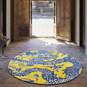 Blue China Rug Rug Gan 