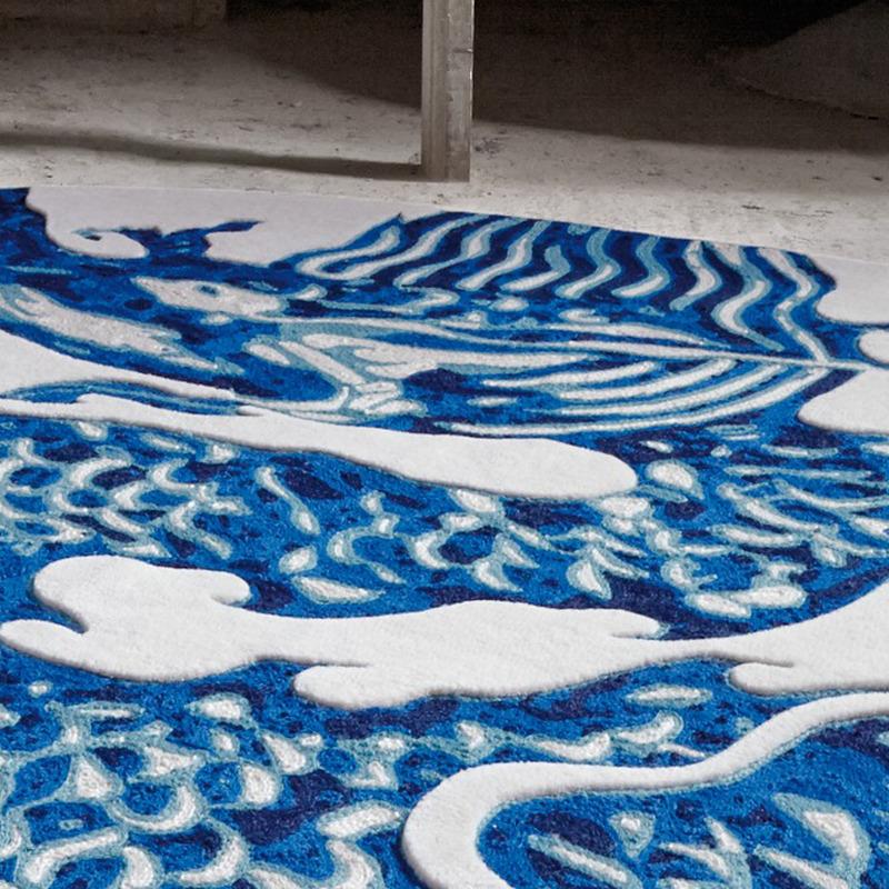 Blue China Rug Rug Gan 