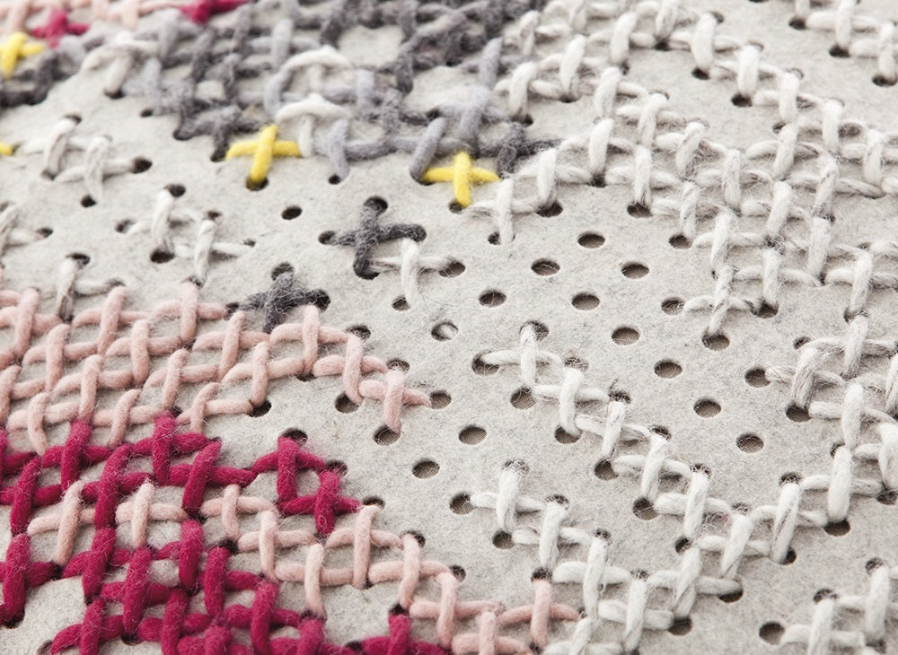 Canevas Spaces Square Pouf Pouf Gan 